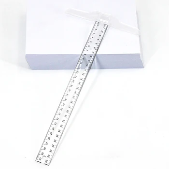 12inch 30cm T Ruler Office Hand Tool Inch Centimeter Calibrations Layout Work School Gauge Transparent Plastic Drafting Supplies
12inch 30cm T Ruler Office Hand Tool Inch Centimeter Calibrations Layout Work School Gauge Transparent Plastic Drafting Supplies