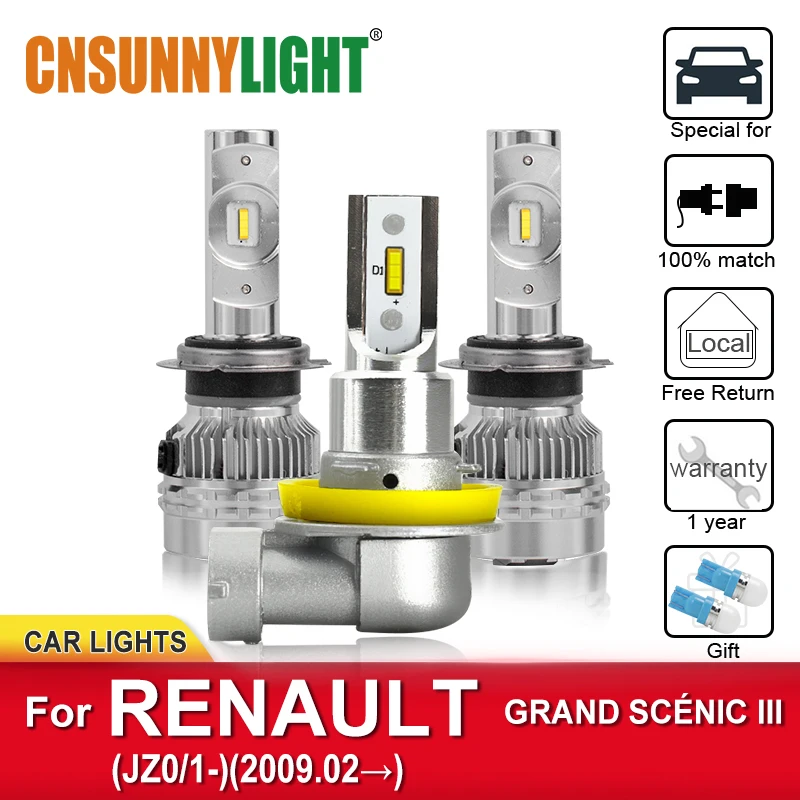 CNSUNNYLIGHT LED Automobile Headlight Bulbs For RENAULT GRAND SCENIC III JZ0/1 From 2009 Foglamp Bulb Headlamp Canbus Car lights
CNSUNNYLIGHT LED Automobile Headlight Bulbs For RENAULT GRAND SCENIC III JZ0/1 From 2009 Foglamp Bulb Headlamp Canbus Car lights