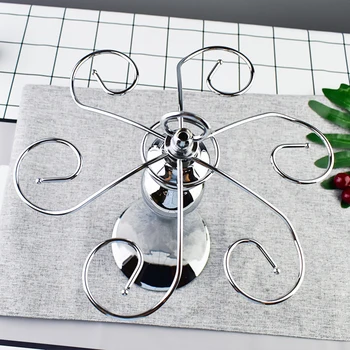 New Wine Goblet Holder Rack Wine Glasses Holder with 6 Hooks Wine Glass Cup Standing Stainless Steel Hanging Wine Glasses Rack 
New Wine Goblet Holder Rack Wine Glasses Holder with 6 Hooks Wine Glass Cup Standing Stainless Steel Hanging Wine Glasses Rack