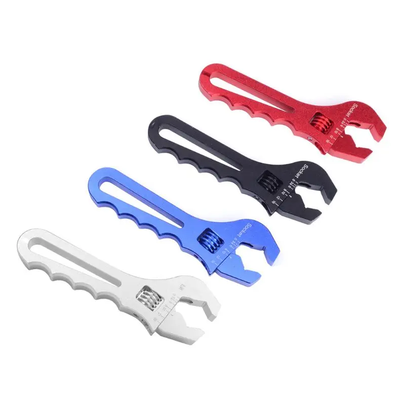 Adjustable AN3-16 Fitting Wrench Aluminum Lightweight Spanner for An Hose Fitting Adapters End