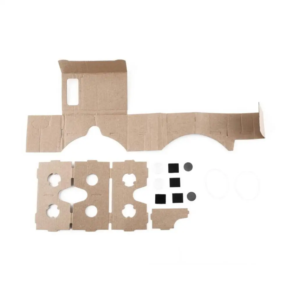 Ulter Clear DIY Cardboard 3D VR Virtual Reality Glasses For Smartphone High quality DIY Magnet Google Cardboards Glasses