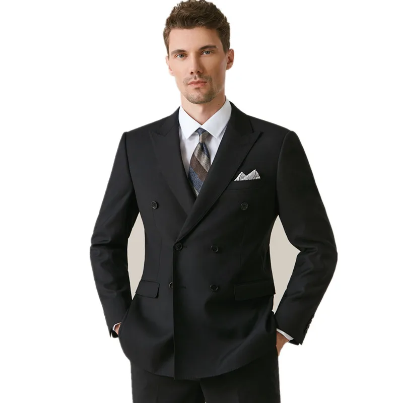 Latest Men Slim Suits Casual Double Breasted Mens Business Formal Tuxedo Wedding Suits Costume Homme Jacket Pants terno masculin
Latest Men Slim Suits Casual Double Breasted Mens Business Formal Tuxedo Wedding Suits Costume Homme Jacket Pants terno masculin