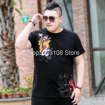 1036 Like A Duck To Water Middle Guofeng Big Size Men's Wear Short Sleeve T Shirt Plus Plus Fat Fat Man T-shirt Shirt Summer
1036 Like A Duck To Water Middle Guofeng Big Size Men's Wear Short Sleeve T Shirt Plus Plus Fat Fat Man T-shirt Shirt Summer