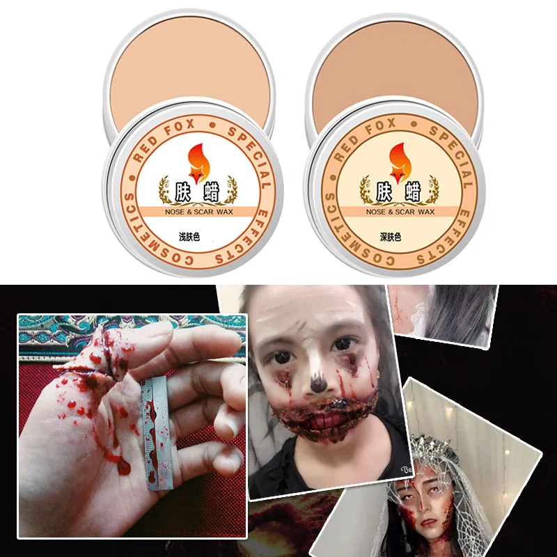 Halloween Makeup Pad Nose Scars Skin Wax Wrist Cosplay Flesh Color Cover Eyebrows Mud Shaping Special Effects Makeup Body Paint
Halloween Makeup Pad Nose Scars Skin Wax Wrist Cosplay Flesh Color Cover Eyebrows Mud Shaping Special Effects Makeup Body Paint
