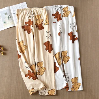 Autumn Winter Pregnant Pure Cotton Pajamas Pants Women Belly Lift Pants Can Be Adjusted Loose Teddy Bear Print Sleep Bottoms
Autumn Winter Pregnant Pure Cotton Pajamas Pants Women Belly Lift Pants Can Be Adjusted Loose Teddy Bear Print Sleep Bottoms