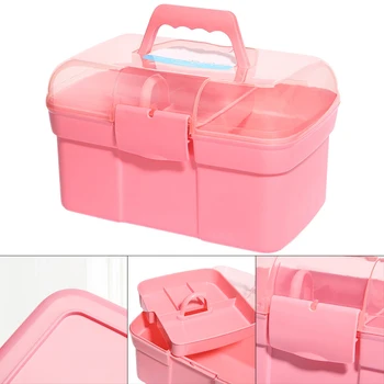 Portable 2 Tier Table Storage Box Plastic Scissors Toiletry Organizer Jewelry Nail Polish Pen Container Accessories Case 
Portable 2 Tier Table Storage Box Plastic Scissors Toiletry Organizer Jewelry Nail Polish Pen Container Accessories Case