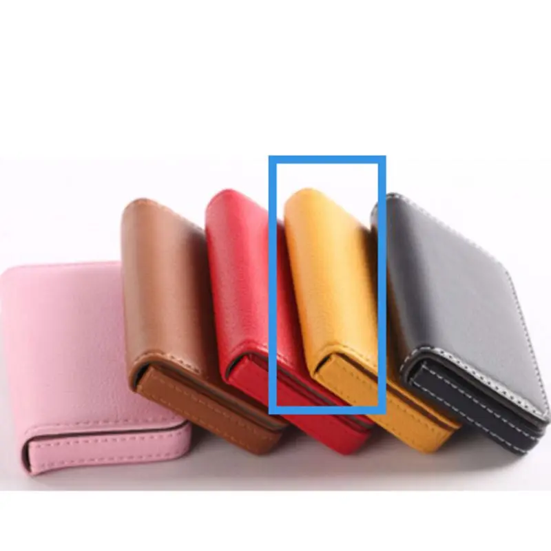 

Portable Business ID Credit Card Keys Wallet PU Leather Holder Pocket Leather Waterproof Case Multiple colors available New