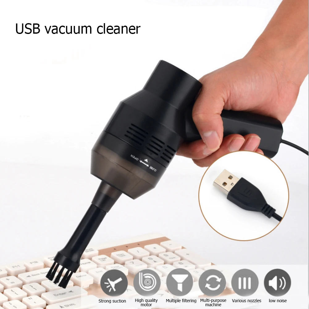 Portable Mini Handheld USB Keyboard Vacuum Cleaner Brush For Laptop Desktop PC Computer Cleaners Tools
Portable Mini Handheld USB Keyboard Vacuum Cleaner Brush For Laptop Desktop PC Computer Cleaners Tools