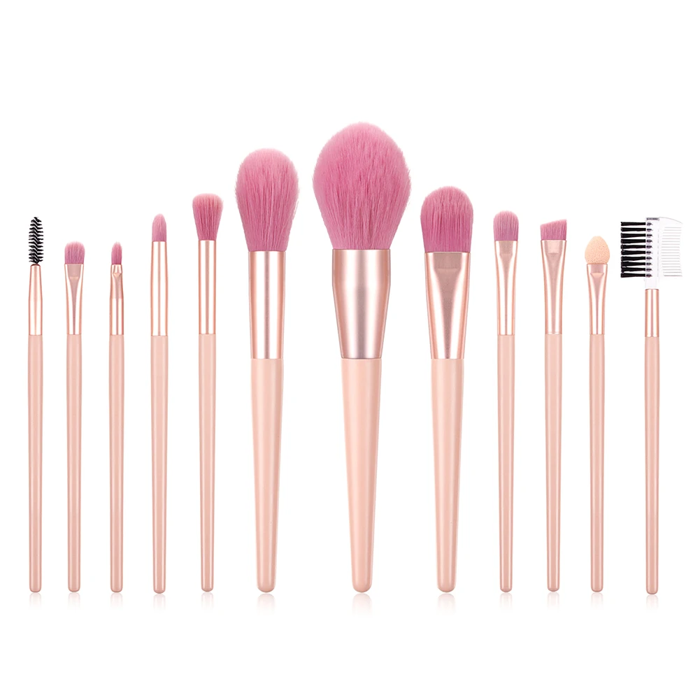 12 Pcs/Set Nude Pink Makeup Brushes Tool Set Cosmetic Powder Eye Shadow Foundation Blush Blending Beauty Make Up Brush
12 Pcs/Set Nude Pink Makeup Brushes Tool Set Cosmetic Powder Eye Shadow Foundation Blush Blending Beauty Make Up Brush