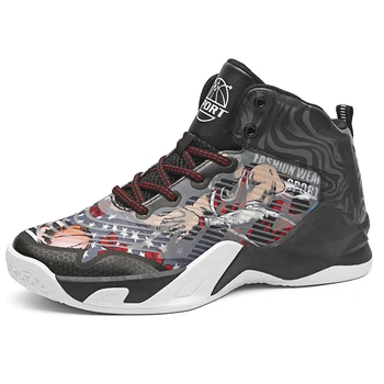 Spring New Men's Sports Shoes Fashion Men Basketball Shoes Zapatos De Hombre Men Non-slip Breathable High Top Sneakers Men Shoes 
Spring New Men's Sports Shoes Fashion Men Basketball Shoes Zapatos De Hombre Men Non-slip Breathable High Top Sneakers Men Shoes