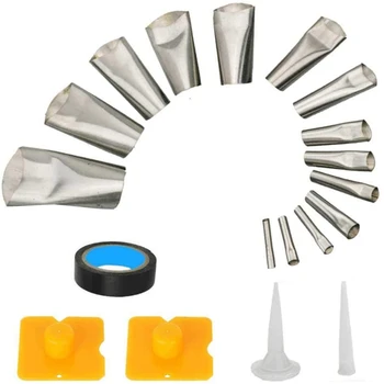 19 Pcs Caulking Nozzle Tool Kit Reusable Stainless Steel Sealant Finishing Tool for Perfect Caulking Finisher Set
19 Pcs Caulking Nozzle Tool Kit Reusable Stainless Steel Sealant Finishing Tool for Perfect Caulking Finisher Set