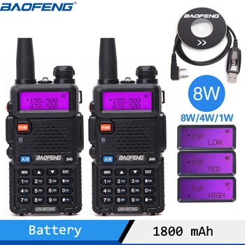 Baofeng UV-5R 8W High power Walkie Talkie trile power Powerful UV5R8W CB Radio Station VHF UHF Dual Band UV 5R 8W Two Way Radio
Baofeng UV-5R 8W High power Walkie Talkie trile power Powerful UV5R8W CB Radio Station VHF UHF Dual Band UV 5R 8W Two Way Radio