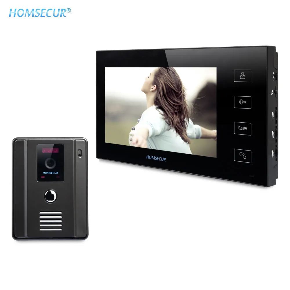 EU Delivery HOMSECUR 7" Wired Hands-free Video&Audio Home Intercom+Touch Button Monitor 1C1M TC011-W / TC011-B+TM704-B
EU Delivery HOMSECUR 7" Wired Hands-free Video&Audio Home Intercom+Touch Button Monitor 1C1M TC011-W / TC011-B+TM704-B