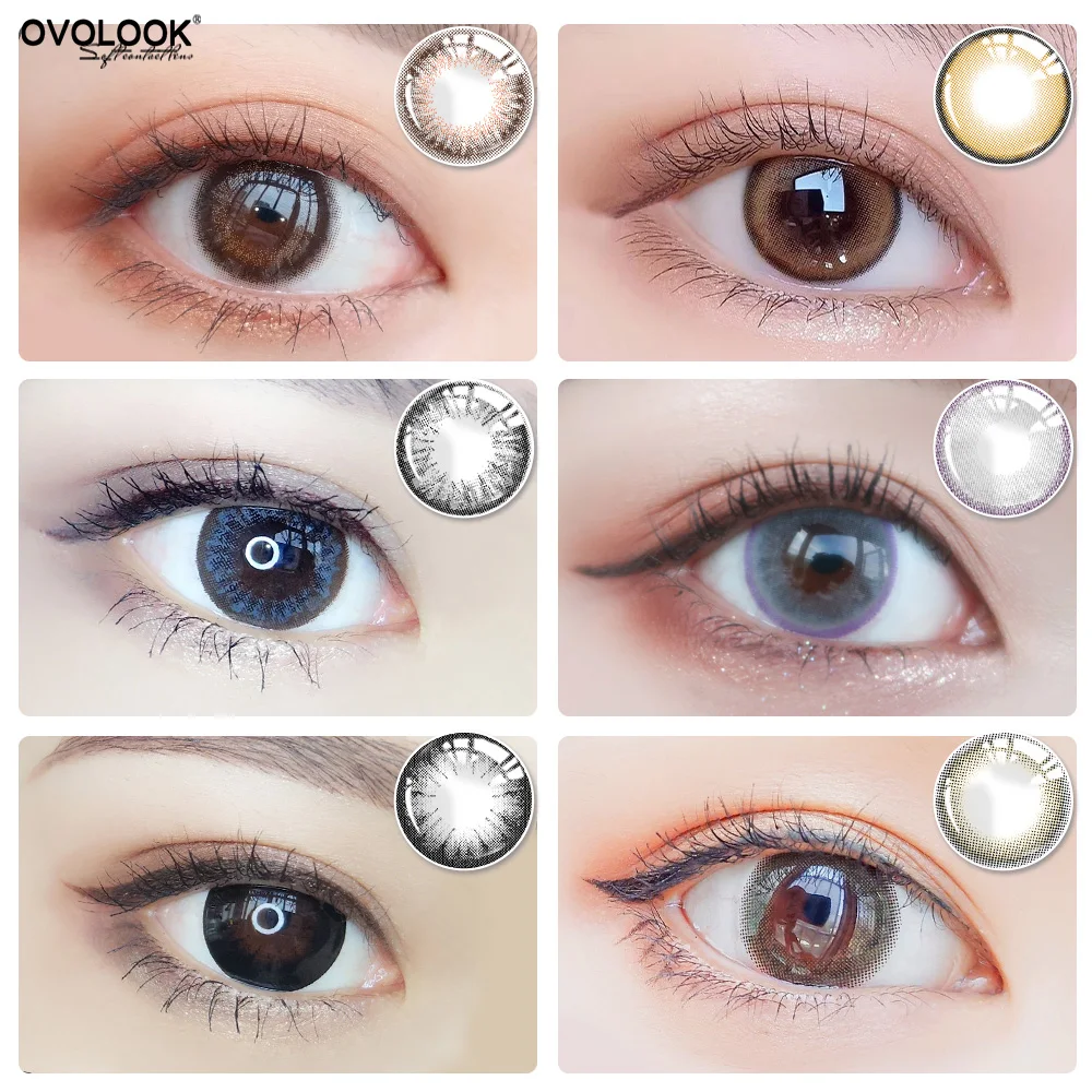 OVOLOOK-2pcs/pair Colored Lenses for Eyes 6 Tone Contact Lenses Eye Color Lens Eye Color Contacts (for myopia, except 0 degree)
OVOLOOK-2pcs/pair Colored Lenses for Eyes 6 Tone Contact Lenses Eye Color Lens Eye Color Contacts (for myopia, except 0 degree)