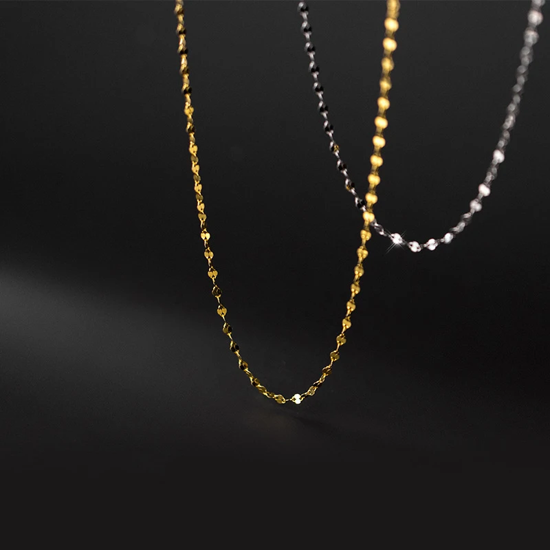 

Серебряное ожерелье ювелирные изделия аксессуары 925 золотая цепочка с подвеской для девочек элегантные женские женской Шейное украшение подарок красивые блестящие