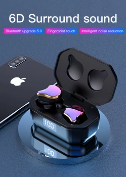 TWS Binaural Wireless Bluetooth Headset Subwoofer 5.0 Stereo G01 Bluetooth Earphone with Noise Reduction Waterproof Headphones 
TWS Binaural Wireless Bluetooth Headset Subwoofer 5.0 Stereo G01 Bluetooth Earphone with Noise Reduction Waterproof Headphones