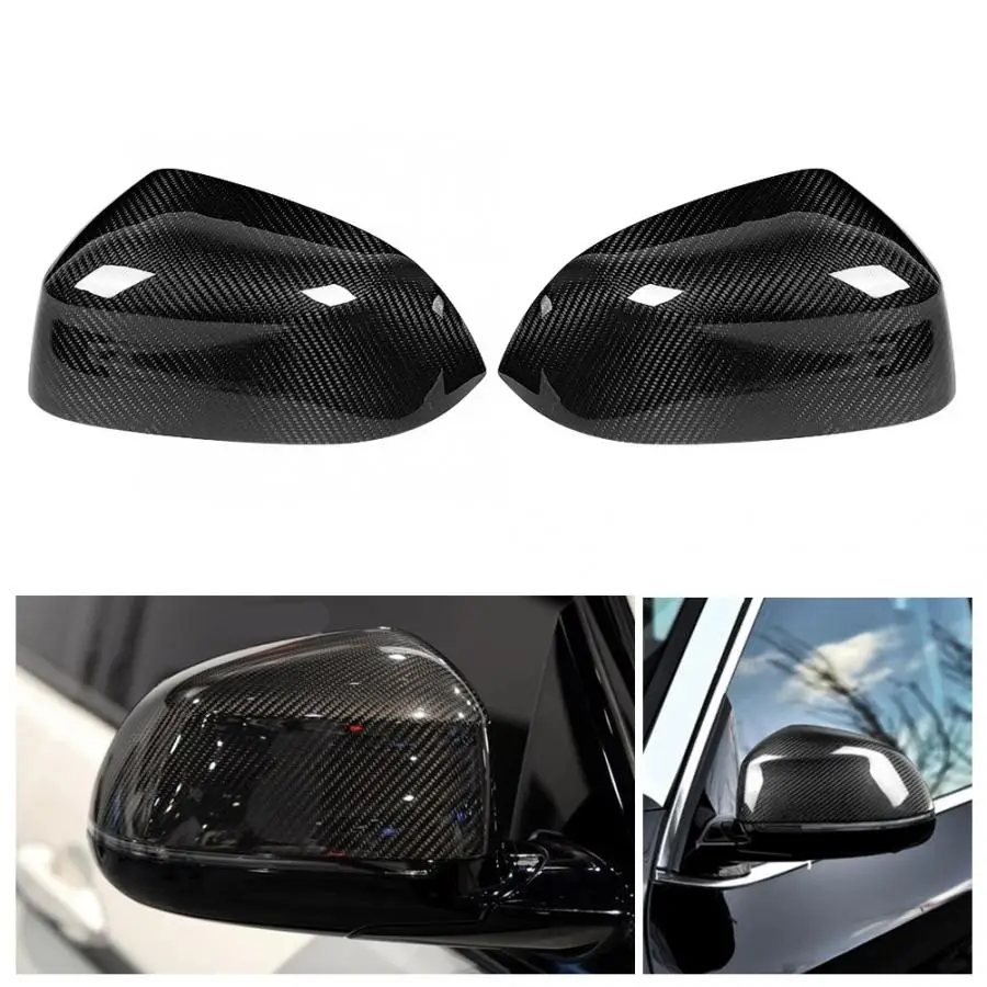 Carbon Fiber Rearview Mirror Cover Fit for F15 X5 & F16 X6 X4 F26 X3 E83 X5M & X6M 2014 2015 2016 2017 2018 
Carbon Fiber Rearview Mirror Cover Fit for F15 X5 & F16 X6 X4 F26 X3 E83 X5M & X6M 2014 2015 2016 2017 2018