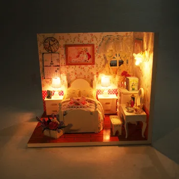 Creative Mini Assembling Wooden Doll House Included Dust Cover Model Building Miniature with Furniture Hand Craft LED Light Kits
Creative Mini Assembling Wooden Doll House Included Dust Cover Model Building Miniature with Furniture Hand Craft LED Light Kits