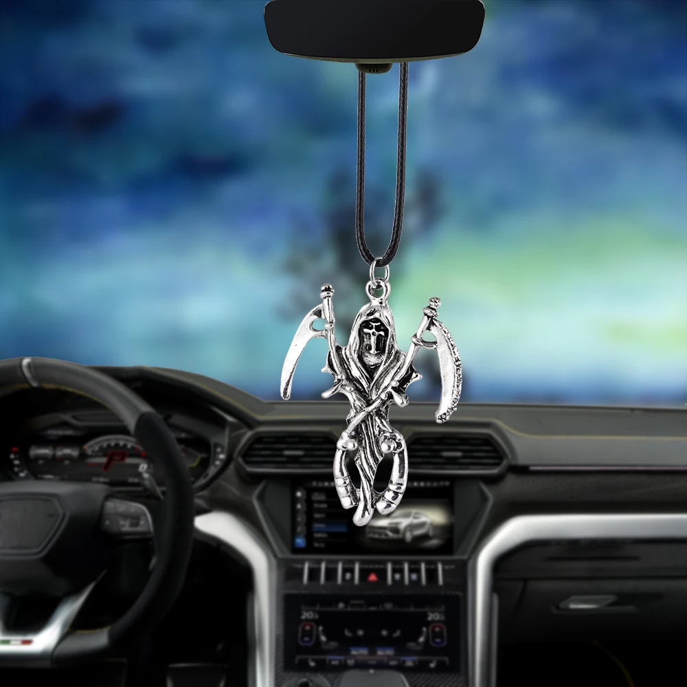 Car Pendant Gifts Rearview Mirror Decoration Auto Hanging Ornament Automobiles Interior Accessories Death Scythe Car-styling
Car Pendant Gifts Rearview Mirror Decoration Auto Hanging Ornament Automobiles Interior Accessories Death Scythe Car-styling