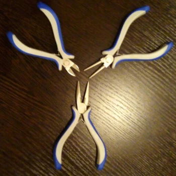 Diy Handmade Jewelry Making Diy Tool&Equipment Sets Plier Sets Round Nose Side Cutting Wire Cutters Pliers Blue 
Diy Handmade Jewelry Making Diy Tool&Equipment Sets Plier Sets Round Nose Side Cutting Wire Cutters Pliers Blue