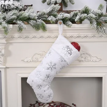 Home Kid Hanging Gift Bag Decor Pouch Xmas Party Home Decoration White Snowflake Christmas Stocking for Christmas
Home Kid Hanging Gift Bag Decor Pouch Xmas Party Home Decoration White Snowflake Christmas Stocking for Christmas