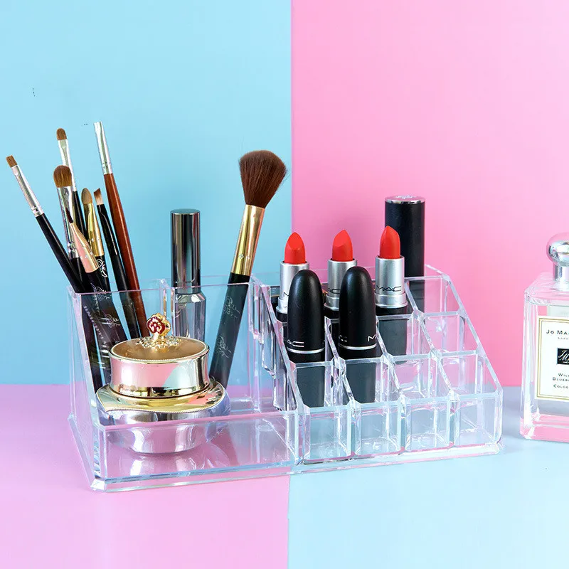 16 Grid Transparent Cosmetic Storage Box Multi-class Classification Anti-fall Storage Box Lipstick Rack Acrylic Storage Box
16 Grid Transparent Cosmetic Storage Box Multi-class Classification Anti-fall Storage Box Lipstick Rack Acrylic Storage Box