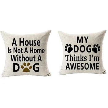 2pcs Best Dog Lover Gifts Pillow Cover Cotton Linen Casual Pillowcase Throw Pillows Case Square Decorative Cushion Cover 45x45cm
2pcs Best Dog Lover Gifts Pillow Cover Cotton Linen Casual Pillowcase Throw Pillows Case Square Decorative Cushion Cover 45x45cm