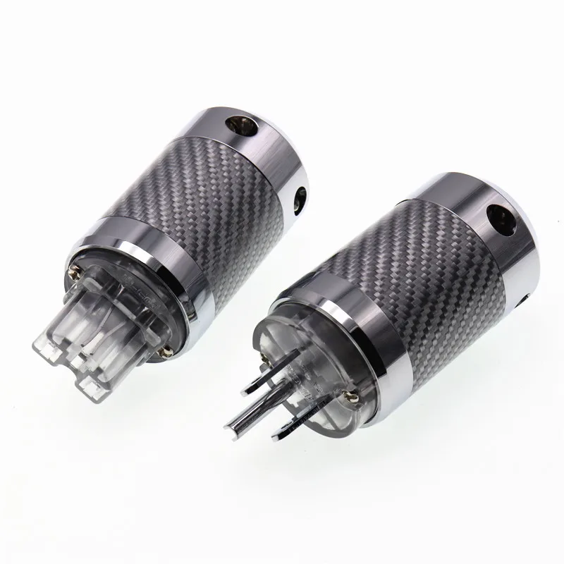 Carbon Fiber Rhodium Plated US Male Female Power Connector HIFI DIY Mains Connector
Carbon Fiber Rhodium Plated US Male Female Power Connector HIFI DIY Mains Connector