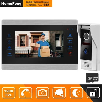 HomeFong Video Intercom Video Door Phone Doorbell Intercom for Home Wired 7 inch HD Monitor 1200TVL Video Doorbell Support CCTV
HomeFong Video Intercom Video Door Phone Doorbell Intercom for Home Wired 7 inch HD Monitor 1200TVL Video Doorbell Support CCTV