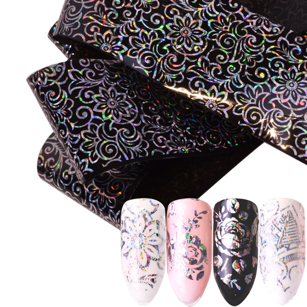 12 Types Nail Transfer Foil Laser Nail Sticker Shiny Transparent Base Silver Holographic Flower Transfer Paper Nail Art Decor M
12 Types Nail Transfer Foil Laser Nail Sticker Shiny Transparent Base Silver Holographic Flower Transfer Paper Nail Art Decor M