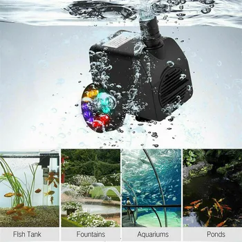TTLIFE Electric Submersible Water Fountain Pump with 12LED Light Pond Garden Pool 2019 New Filters
TTLIFE Electric Submersible Water Fountain Pump with 12LED Light Pond Garden Pool 2019 New Filters