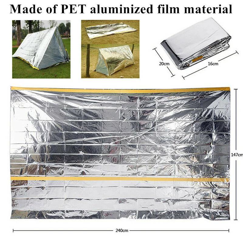 3 Pcs Outdoor Sunscreen Emergency Blanket Silver Reflective Emergency Insulation Tents Picnic Camping Multifunctional Convenient
3 Pcs Outdoor Sunscreen Emergency Blanket Silver Reflective Emergency Insulation Tents Picnic Camping Multifunctional Convenient