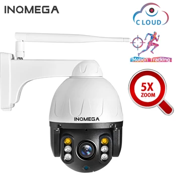 

INQMEGA IP Camera 1080P Auto Tracking Camera 5X Optical Zoom 2MP Outdoor PTZ WIFI Speed Dome Onvif IR CCTV Security Camera