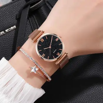 Luxury Women Alloy Star Sky Magnet Watch Elegant Ladies Quartz Wristwatch Fashion Female Bracelet Watch Reloj Mujer Clocks Hot
Luxury Women Alloy Star Sky Magnet Watch Elegant Ladies Quartz Wristwatch Fashion Female Bracelet Watch Reloj Mujer Clocks Hot