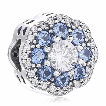 New 925 Sterling Silver Bead Charm Blue Sparkle Flower Radiant Heart With Crystal Beads Fit Pandora Bracelet Bangle Diy Jewelry
New 925 Sterling Silver Bead Charm Blue Sparkle Flower Radiant Heart With Crystal Beads Fit Pandora Bracelet Bangle Diy Jewelry