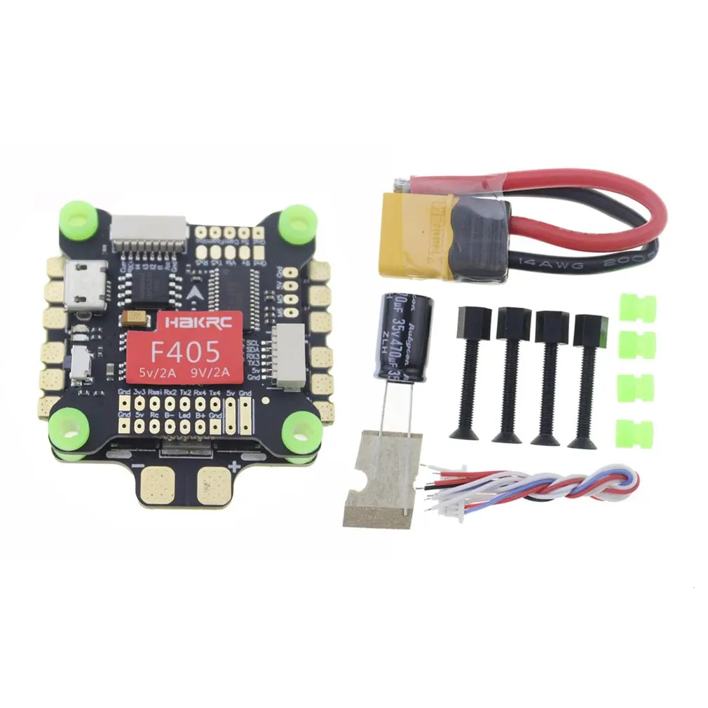 HAKRC F405 Flight Controller 5V 9V Dual BEC OSD 3-9S MPU6000 For RC Drone FPV Racing Parts Accessory
HAKRC F405 Flight Controller 5V 9V Dual BEC OSD 3-9S MPU6000 For RC Drone FPV Racing Parts Accessory