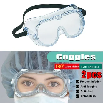 2Pcs Clear Transparent Goggles Safety Lab Glasses Anti Protective Chemical Splash Safety Glasses Anti-Flying Spit Saliva
2Pcs Clear Transparent Goggles Safety Lab Glasses Anti Protective Chemical Splash Safety Glasses Anti-Flying Spit Saliva