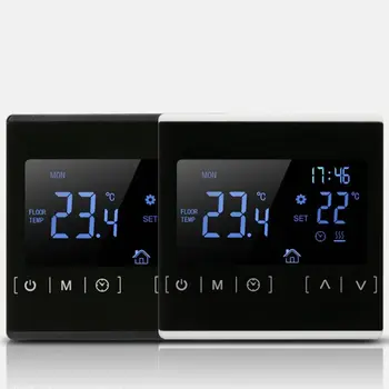 LCD Touch Screen Thermostat Electric Floor Heating System Heating Thermoregulator AC85-240V Temperature Controller 110V 220V 16A
LCD Touch Screen Thermostat Electric Floor Heating System Heating Thermoregulator AC85-240V Temperature Controller 110V 220V 16A