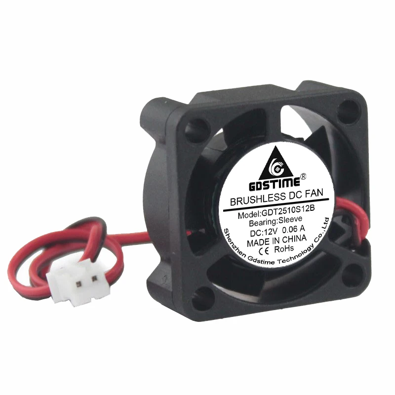 1pcs Gdstime Mini 2510 25mm 25x25x10mm 2cm DC 12V 2Pin Brushless Case Cooler Cooling Fan
1pcs Gdstime Mini 2510 25mm 25x25x10mm 2cm DC 12V 2Pin Brushless Case Cooler Cooling Fan