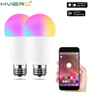 Wireless Bluetooth 4.0 Smart Bulb Home Lighting Lamp 10W E27 Magic RGB +W LED Change Color Light Bulb Dimmable IOS /Android LED
Wireless Bluetooth 4.0 Smart Bulb Home Lighting Lamp 10W E27 Magic RGB +W LED Change Color Light Bulb Dimmable IOS /Android LED