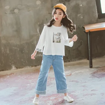 Cuhk Children's Printed Set Girl Long Sleeve Hoodie+Wide Legs Jeans Two Piece Kids Tracksuit Fashion Toddler Cotton Casual Suit
Cuhk Children's Printed Set Girl Long Sleeve Hoodie+Wide Legs Jeans Two Piece Kids Tracksuit Fashion Toddler Cotton Casual Suit