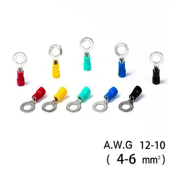 100PCS RV series Ring insulated termina A.W.G 12-10 Cable Wire Connector Electrical Crimp Terminal Wire Connectors
100PCS RV series Ring insulated termina A.W.G 12-10 Cable Wire Connector Electrical Crimp Terminal Wire Connectors