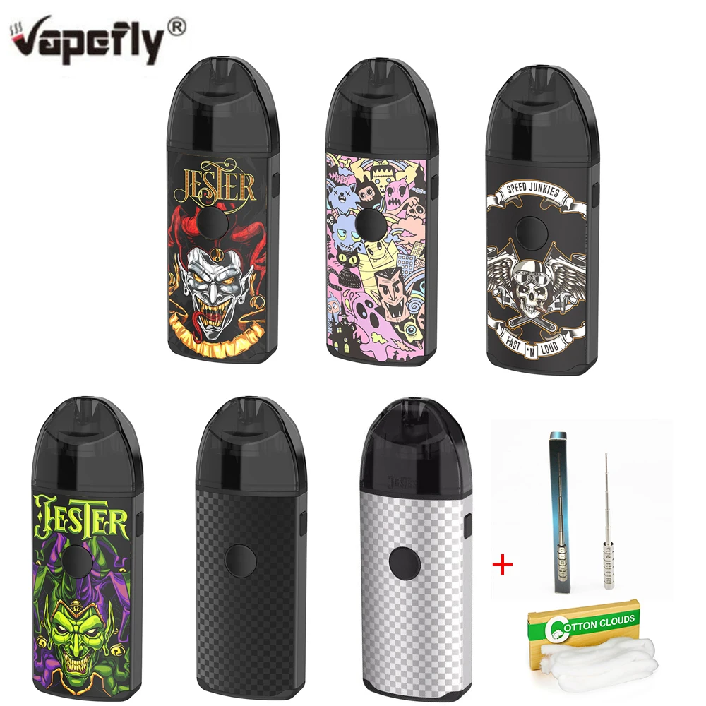 Newest Pod system Kit Vapefly Jester Pod Kit 1000mAh Rebuildable Dripping Pod kit electronic cigarette vape pod kits
Newest Pod system Kit Vapefly Jester Pod Kit 1000mAh Rebuildable Dripping Pod kit electronic cigarette vape pod kits