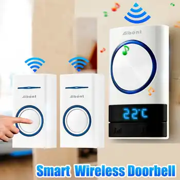 Waterproof Home Wireless Doorbell LED Temperature Display 200M Remote Button US AU Plug Receiver Ring Bell 4 Gear Adjustment
Waterproof Home Wireless Doorbell LED Temperature Display 200M Remote Button US AU Plug Receiver Ring Bell 4 Gear Adjustment
