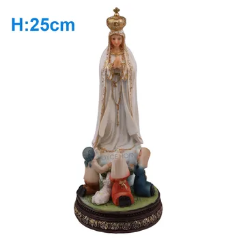 

Catholic Statue Our Lady of Fatima Statue Virgin Mary Figure For Home Tabletop Catholic Decor Statue Figurine