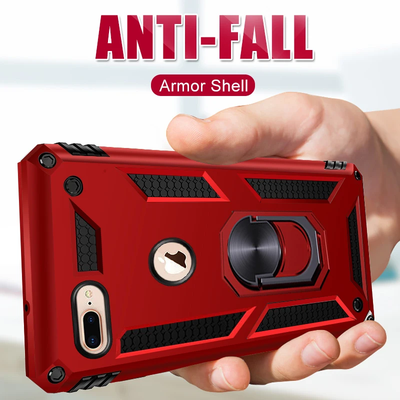 Luxury Armor PC Shockproof Case for iPhone XR XS Max X Silicone Soft Bumper Cover Case for iPhone 6 6s 7 8 Plus Metal Ring Case
Luxury Armor PC Shockproof Case for iPhone XR XS Max X Silicone Soft Bumper Cover Case for iPhone 6 6s 7 8 Plus Metal Ring Case