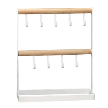 Jewelry Organizer Stand,Earring Holder Stand Easy Access and Organize Your Jewelry,Metal & Wood Jewelry Tree for Necklaces Brace
Jewelry Organizer Stand,Earring Holder Stand Easy Access and Organize Your Jewelry,Metal & Wood Jewelry Tree for Necklaces Brace