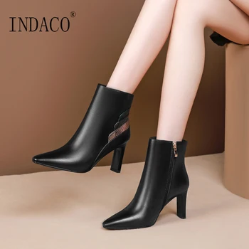Women Boots Leather Winter Boots Women Sexy High Heel Shoes 8cm 
Women Boots Leather Winter Boots Women Sexy High Heel Shoes 8cm