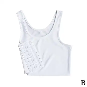 Lesbian Undershirt Breathable Buckle Short Chest Binder Sports Vest Sports Comfortable Cos Summer Underwear Bra Vest H7T5
Lesbian Undershirt Breathable Buckle Short Chest Binder Sports Vest Sports Comfortable Cos Summer Underwear Bra Vest H7T5