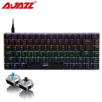 Ajazz AK33 Russian/English wired Gaming Mechanical keyboard 82 key Blue/Black switch RGB Keyboard Anti-ghosting for pro gamer
Ajazz AK33 Russian/English wired Gaming Mechanical keyboard 82 key Blue/Black switch RGB Keyboard Anti-ghosting for pro gamer